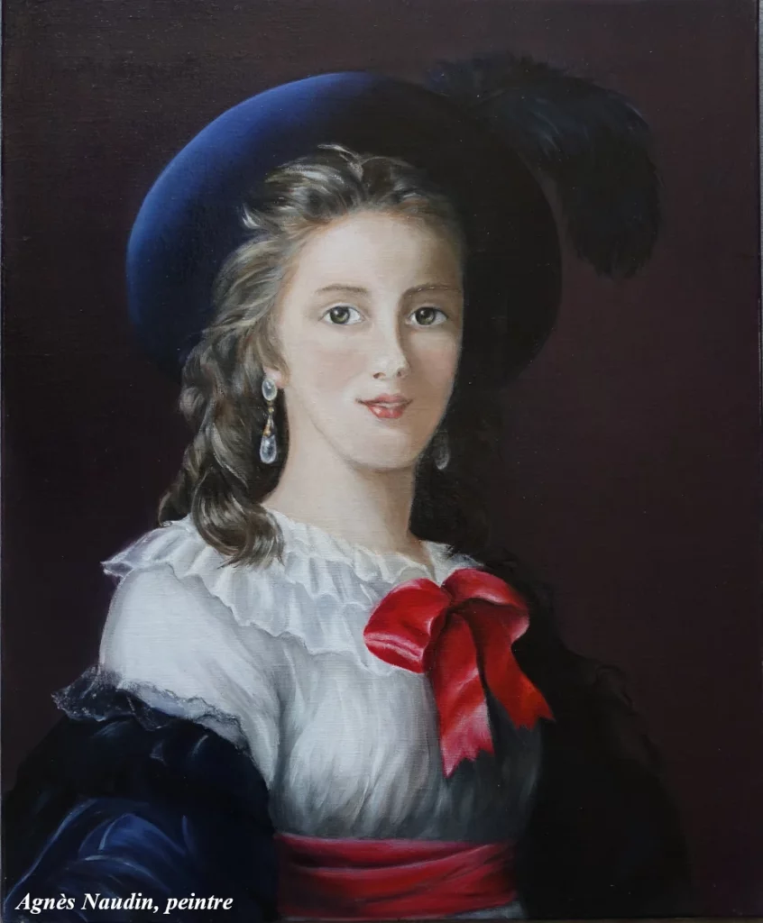 Agnès NAUDIN — Peintre — D'après Élisabeth Vigée Le Brun — Huile sur toile — 12F (61 x 50) — mai 2023